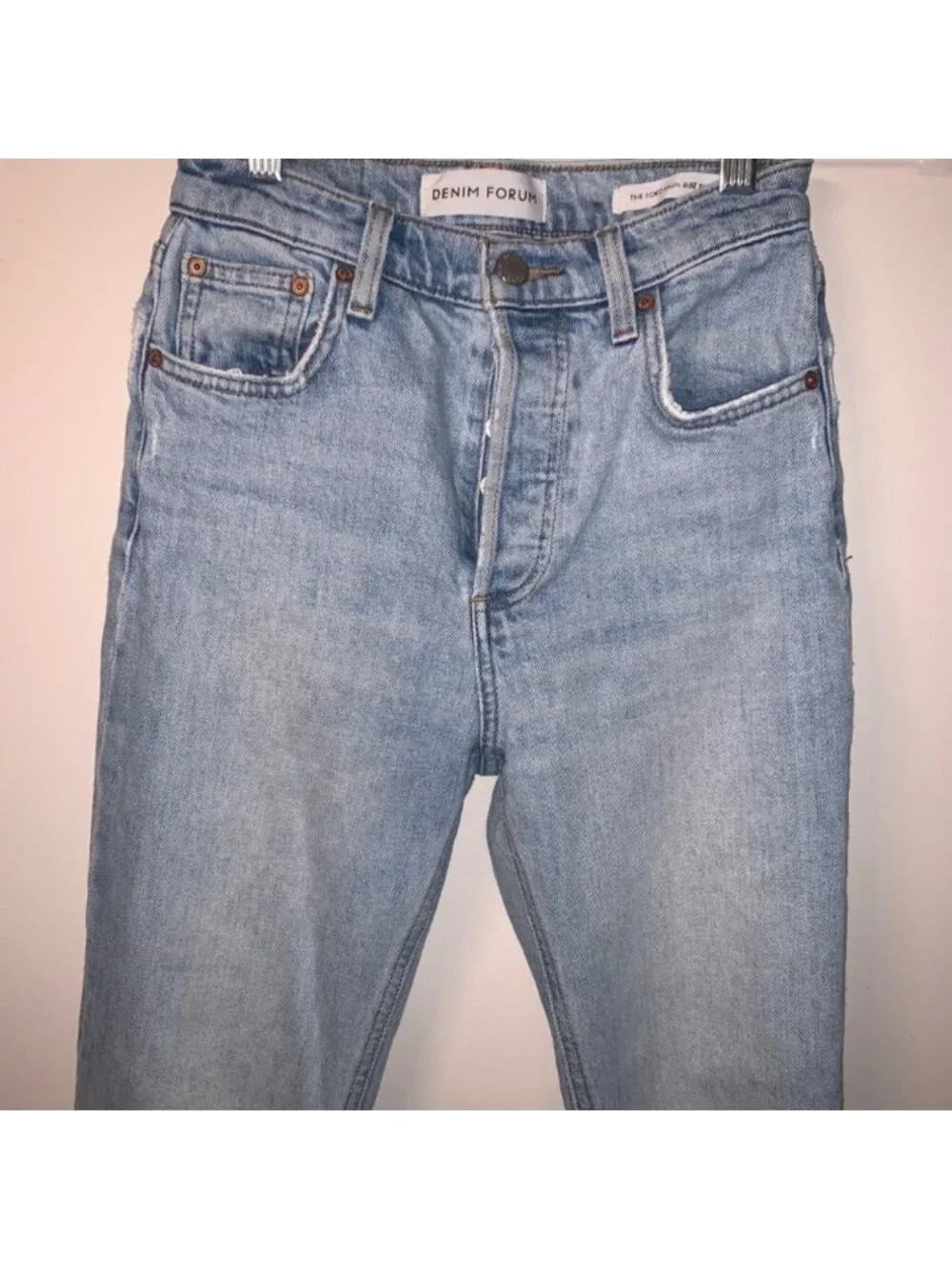 Denim Forum The Yoko High Rise Slim High-waisted slim jeans 25